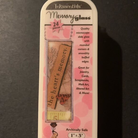 Ranger Memory Glass 24 Pieces of 1“ x 3“ clear glass..NWOT - Picture 1 of 5